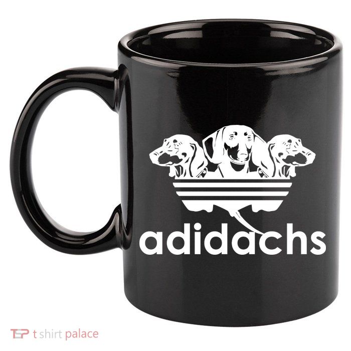 Adidachs Funny Daschund Dog 11oz C Handle Ceramic Mug