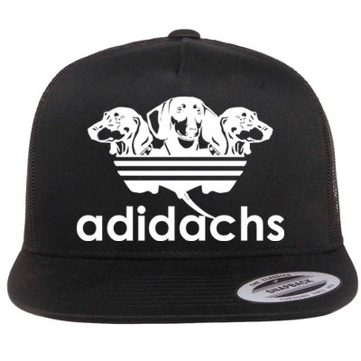 Adidachs Funny Daschund Dog Flatbill Hat