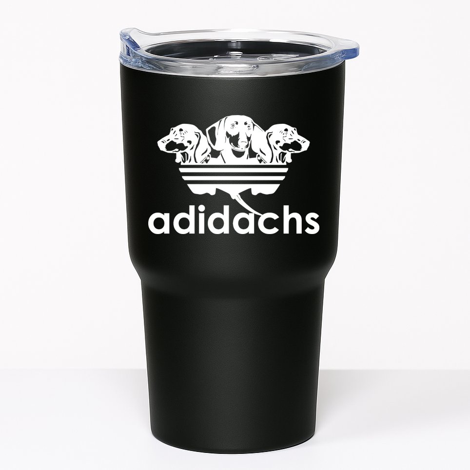 Adidachs Funny Daschund Dog Tumbler