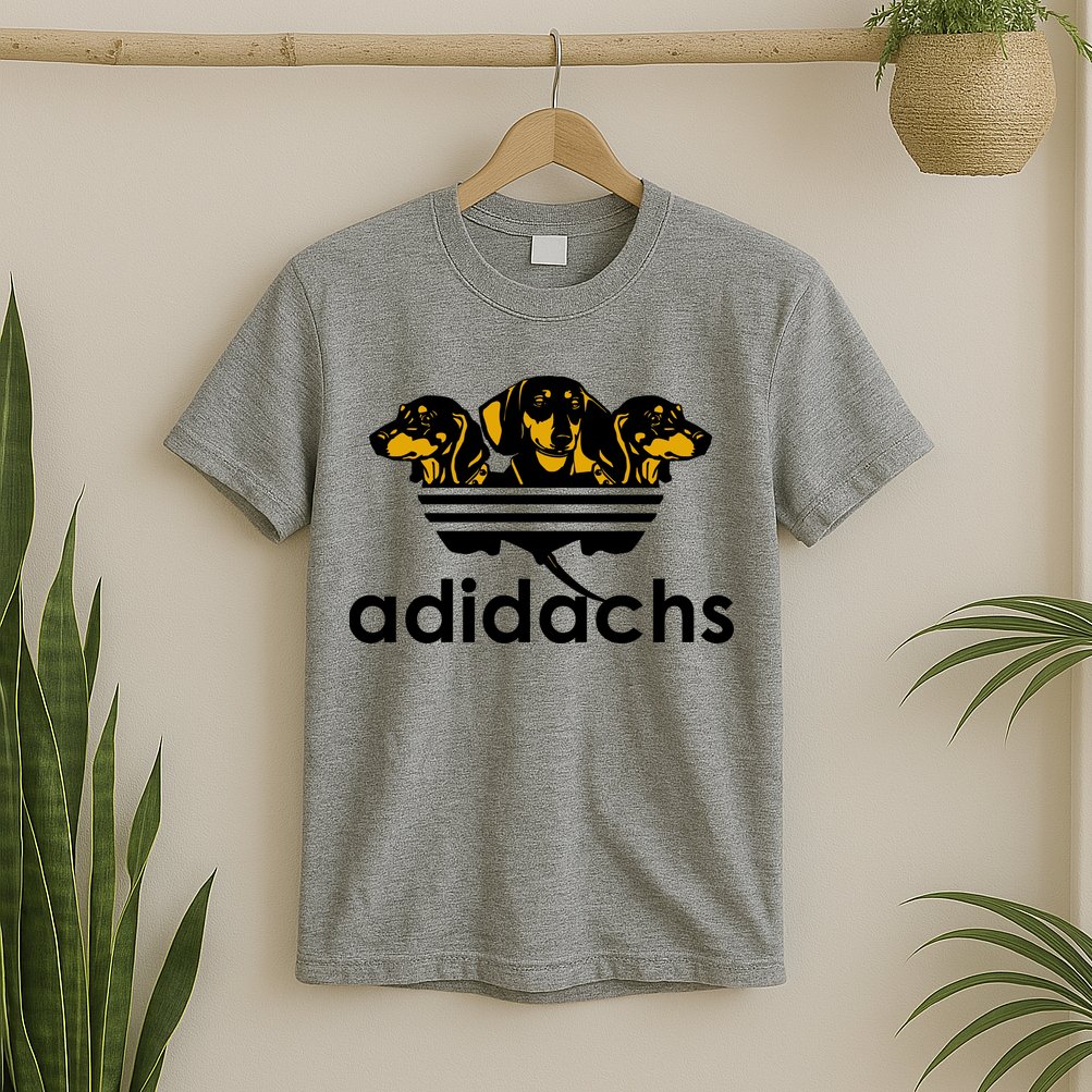 Adidachs Funny Daschund Dog T-Shirt