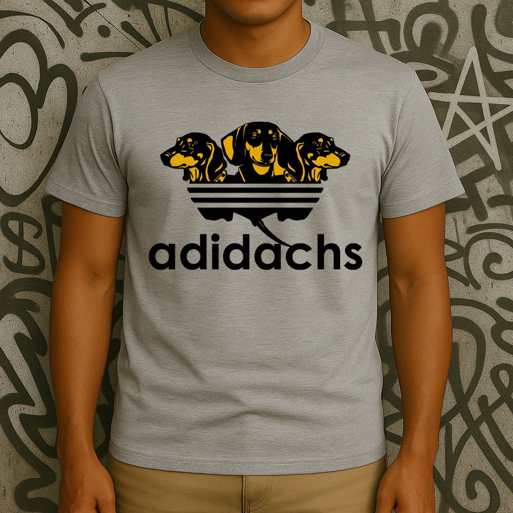Adidachs Funny Daschund Dog T-Shirt