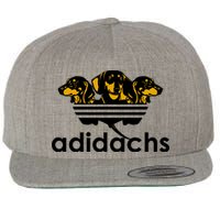 Adidachs Funny Daschund Dog Wool Snapback Cap