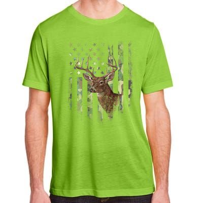 American Flag Deer Hunting Camo Adult ChromaSoft Performance T-Shirt