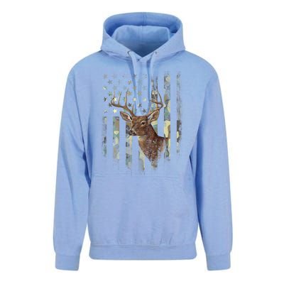 American Flag Deer Hunting Camo Unisex Surf Hoodie