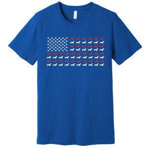 American Flag Dachshund Patriotic Dachshund Doxie Lover Cool Gift Premium T-Shirt