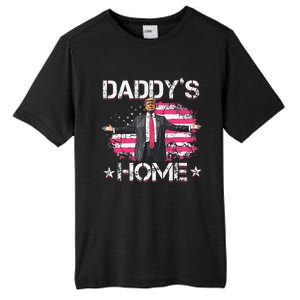 American Flag DaddyS Home Trump 2024 Patriotic Tall Fusion ChromaSoft Performance T-Shirt