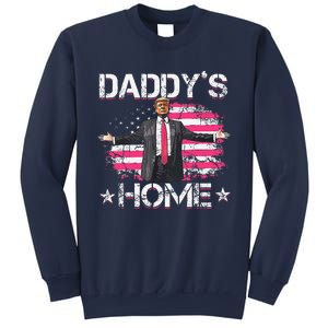 American Flag DaddyS Home Trump 2024 Patriotic Sweatshirt