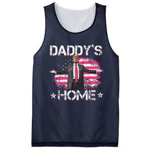 American Flag DaddyS Home Trump 2024 Patriotic Mesh Reversible Basketball Jersey Tank