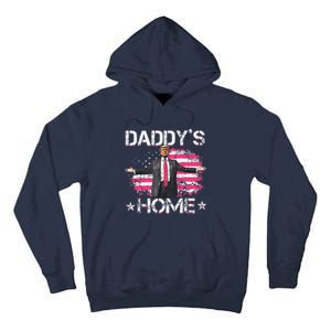 American Flag DaddyS Home Trump 2024 Patriotic Tall Hoodie