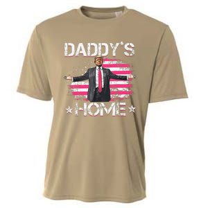 American Flag DaddyS Home Trump 2024 Patriotic Cooling Performance Crew T-Shirt