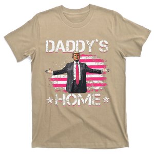 American Flag DaddyS Home Trump 2024 Patriotic T-Shirt