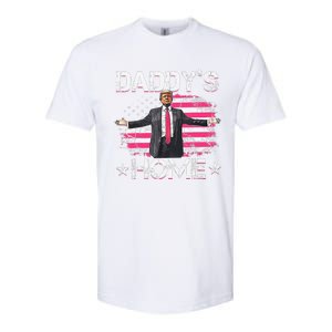 American Flag DaddyS Home Trump 2024 Patriotic Softstyle CVC T-Shirt