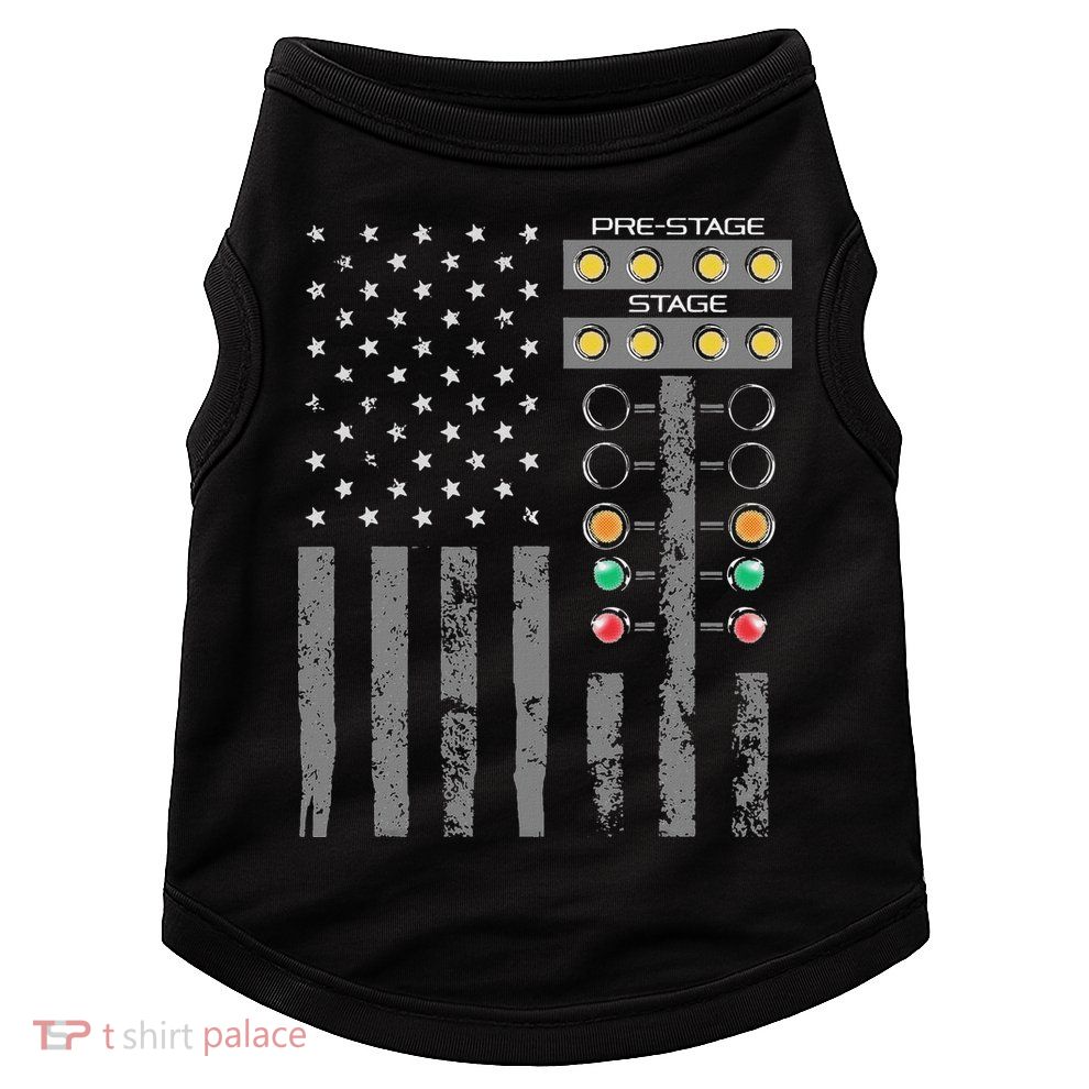 American Flag Drag Racing Strip Tree Light For Dragster Doggie Tank