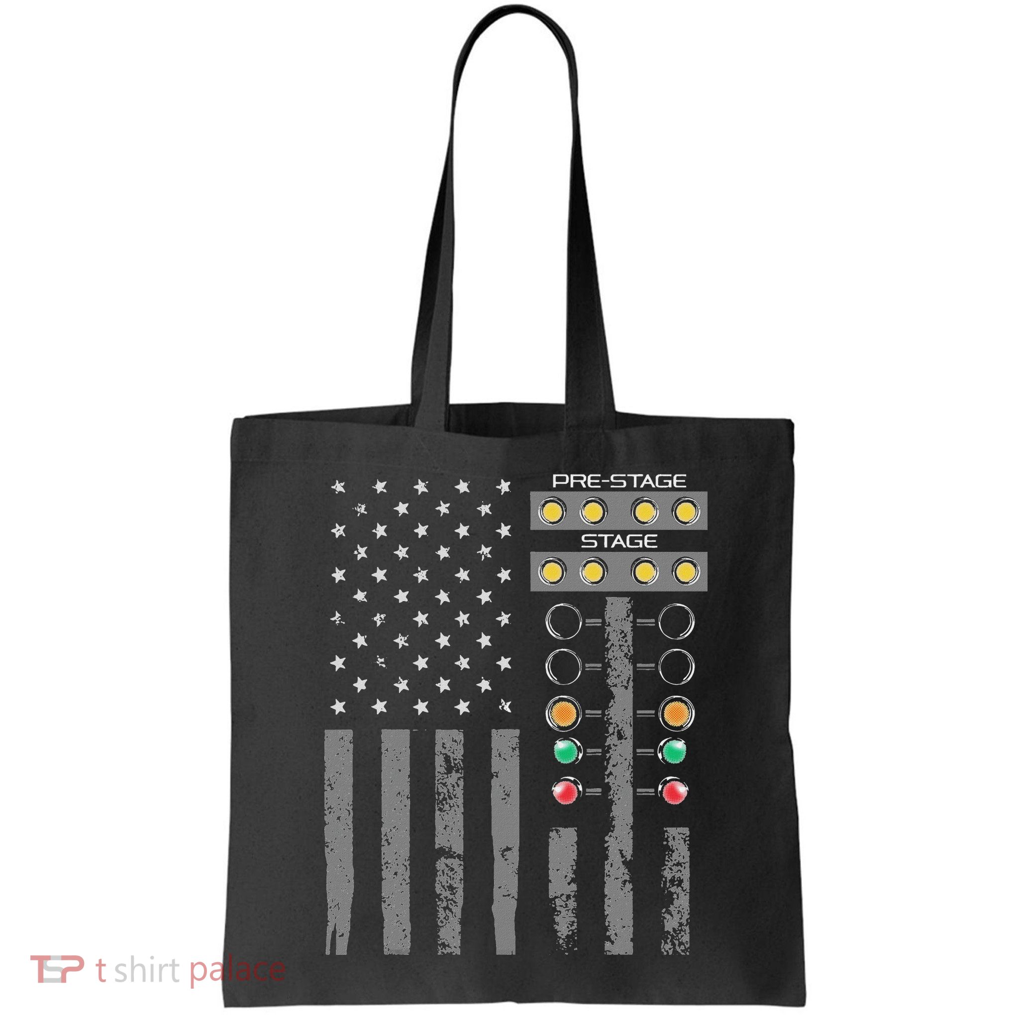 American Flag Drag Racing Strip Tree Light For Dragster Bag