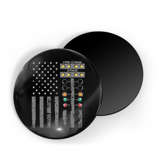 American Flag Drag Racing Strip Tree Light For Dragster Magnet