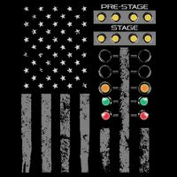 American Flag Drag Racing Strip Tree Light For Dragster Magnet
