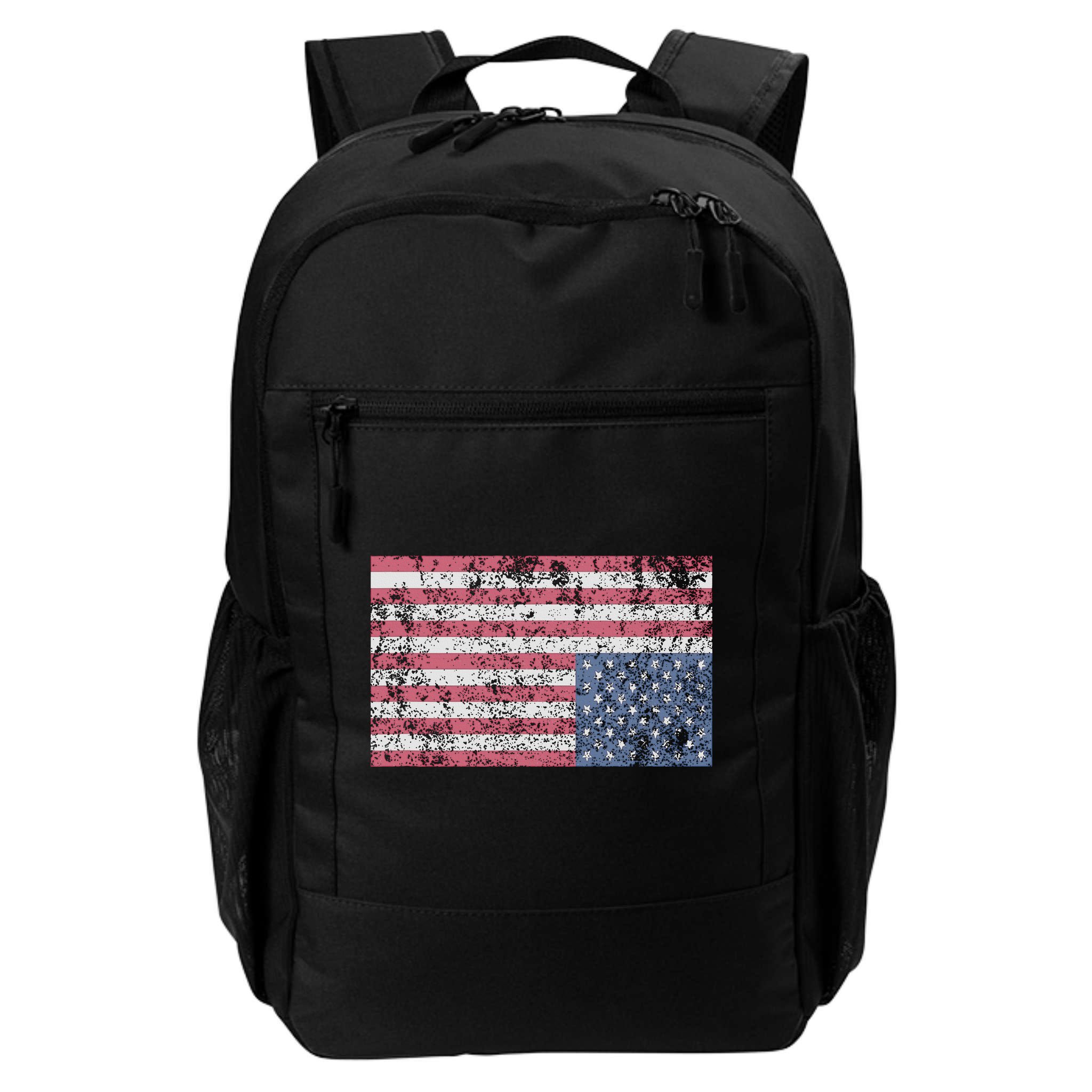American Flag Distress Upside Down United States Usa Backpack