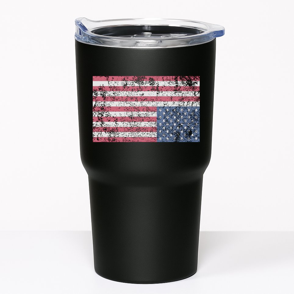 American Flag Distress Upside Down United States Usa Tumbler