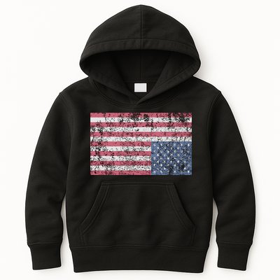 American Flag Distress Upside Down United States Usa Kids Hoodie