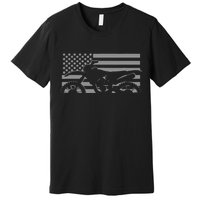 American Flag Dirt Bike Motocross Motocross Premium T-Shirt