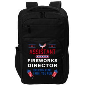 Assistant Fireworks Director Usa Independence Day July 4th Gift Impact Tech Backpack