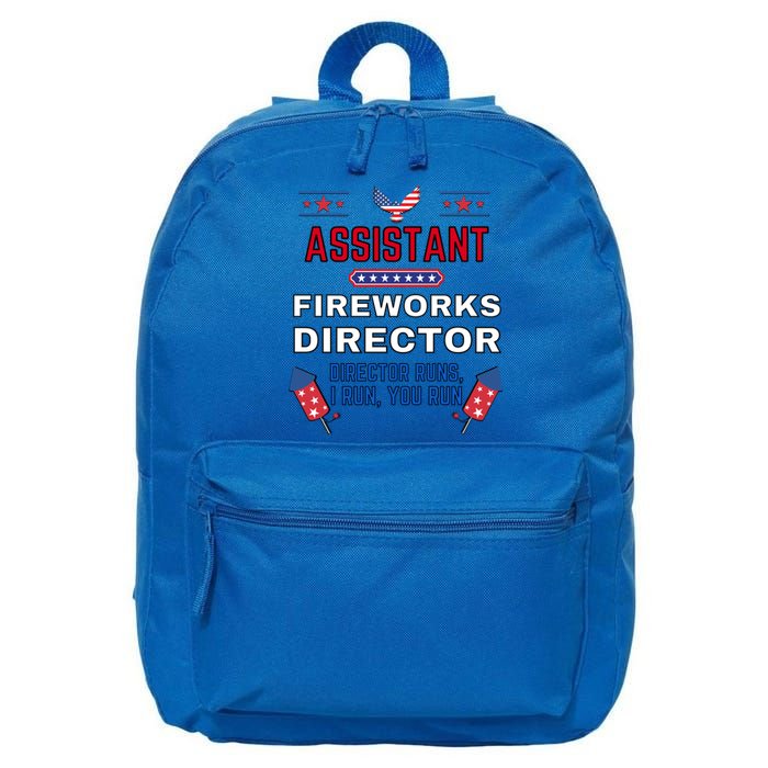 Assistant Fireworks Director Usa Independence Day July 4th Gift 16 in Basic Backpack