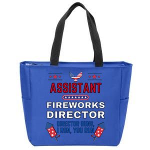 Assistant Fireworks Director Usa Independence Day July 4th Gift Zip Tote Bag