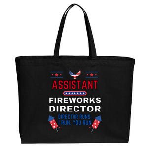 Assistant Fireworks Director Usa Independence Day July 4th Gift Cotton Canvas Jumbo Tote