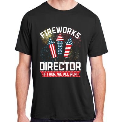 American Fireworks Director 4th Of July Pyrotechnics Cool Gift Adult ChromaSoft Performance T-Shirt