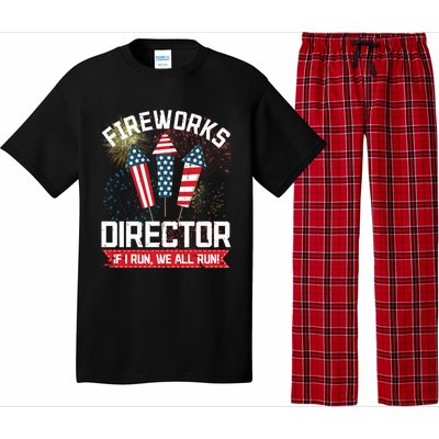 American Fireworks Director 4th Of July Pyrotechnics Cool Gift Pajama Set