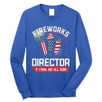 American Fireworks Director 4th Of July Pyrotechnics Cool Gift Long Sleeve Shirt