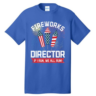 American Fireworks Director 4th Of July Pyrotechnics Cool Gift Tall T-Shirt