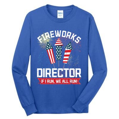 American Fireworks Director 4th Of July Pyrotechnics Cool Gift Tall Long Sleeve T-Shirt