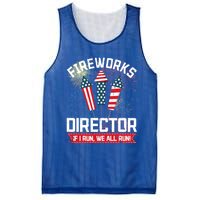 American Fireworks Director 4th Of July Pyrotechnics Cool Gift Mesh Reversible Basketball Jersey Tank