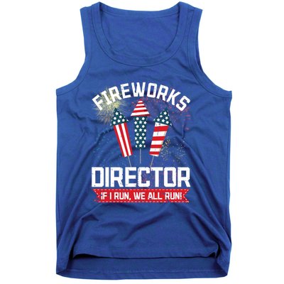 American Fireworks Director 4th Of July Pyrotechnics Cool Gift Tank Top