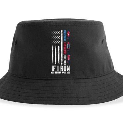 Assistant Fireworks Director 4th Of July Sustainable Bucket Hat