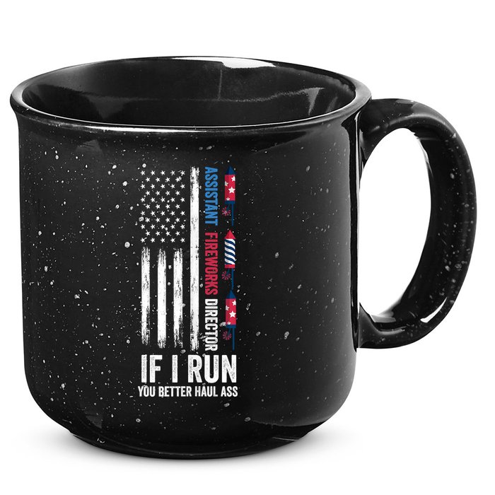 Assistant Fireworks Director 4th Of July 15oz Campfire Ceramic Mug
