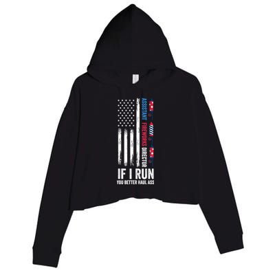 Assistant Fireworks Director 4th Of July Crop Fleece Hoodie