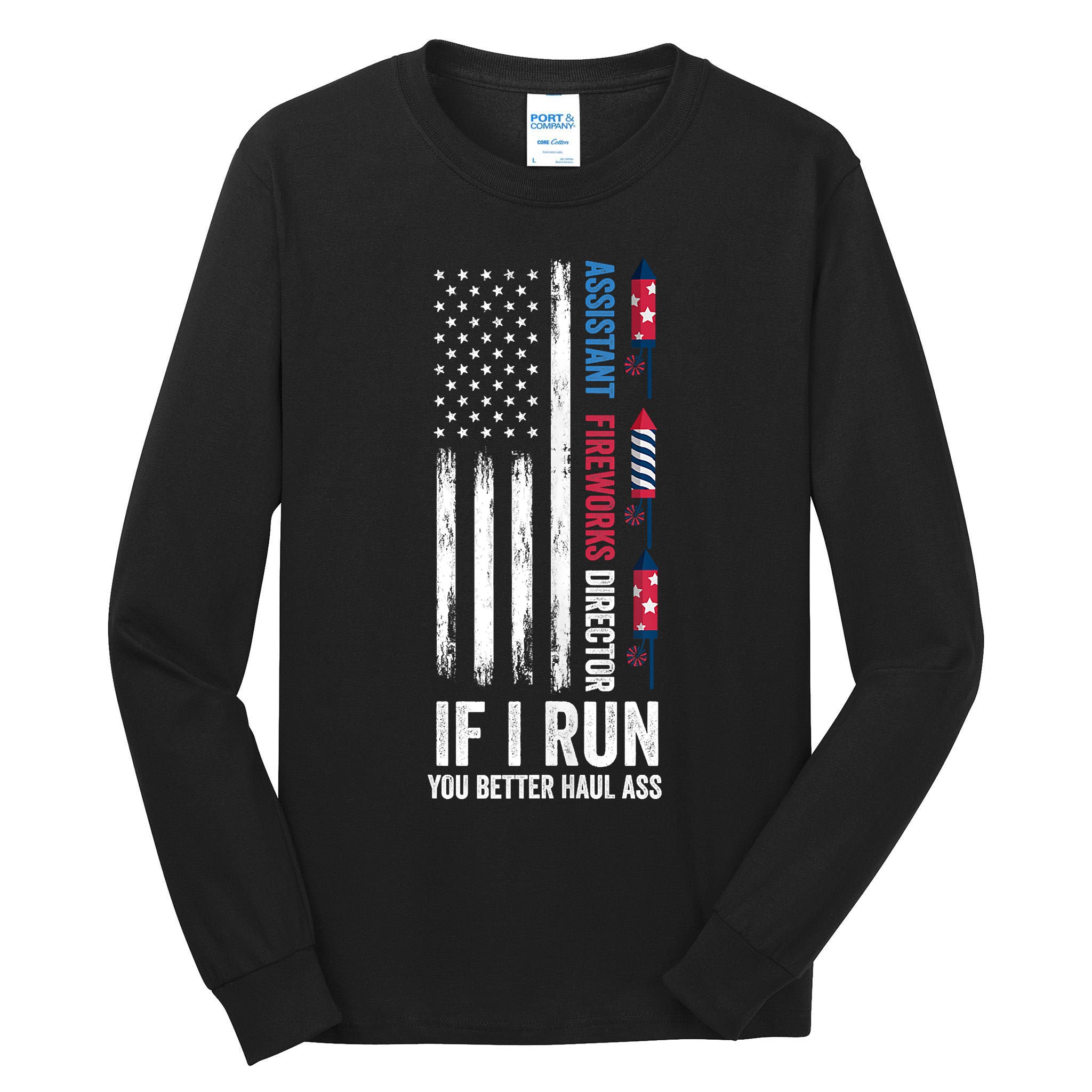 Assistant Fireworks Director 4th Of July Tall Long Sleeve T-Shirt