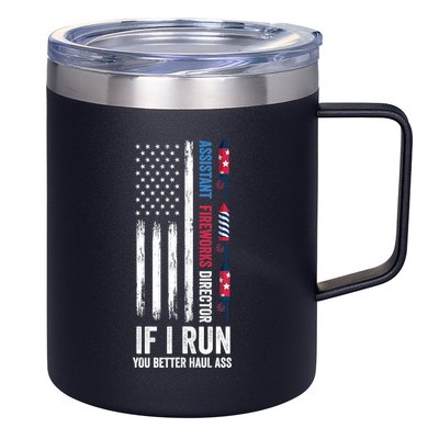 Assistant Fireworks Director 4th Of July 12oz Stainless Steel Coffee Mug