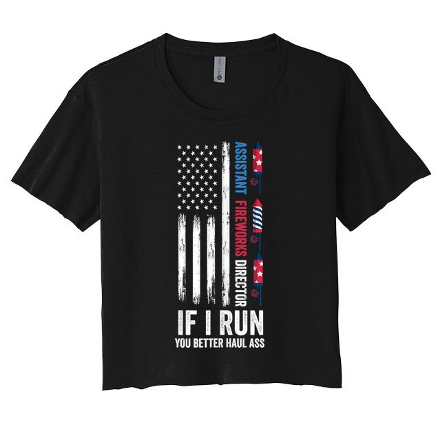 Assistant Fireworks Director 4th Of July Crop Top