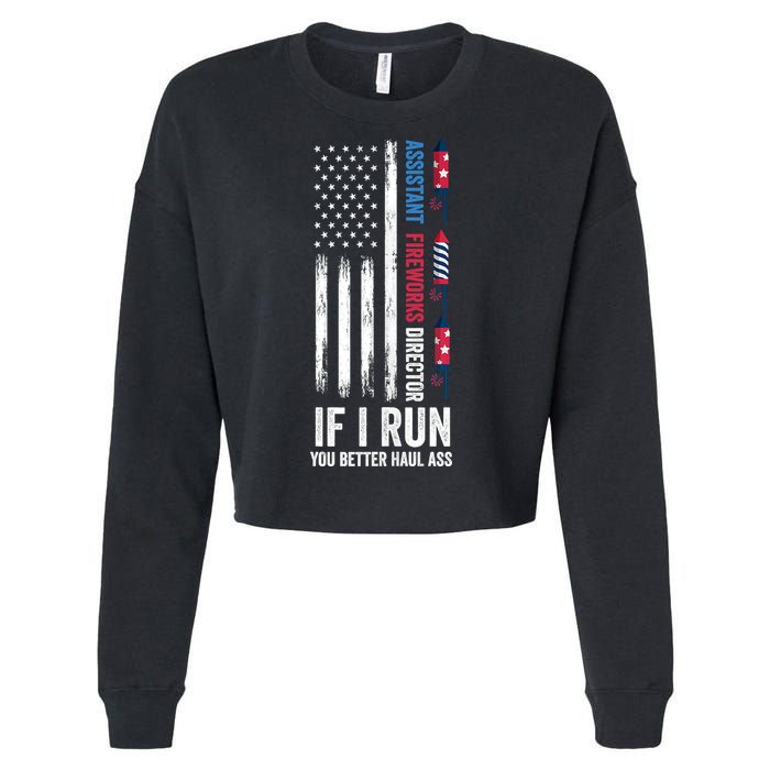 Assistant Fireworks Director 4th Of July Cropped Pullover Crew