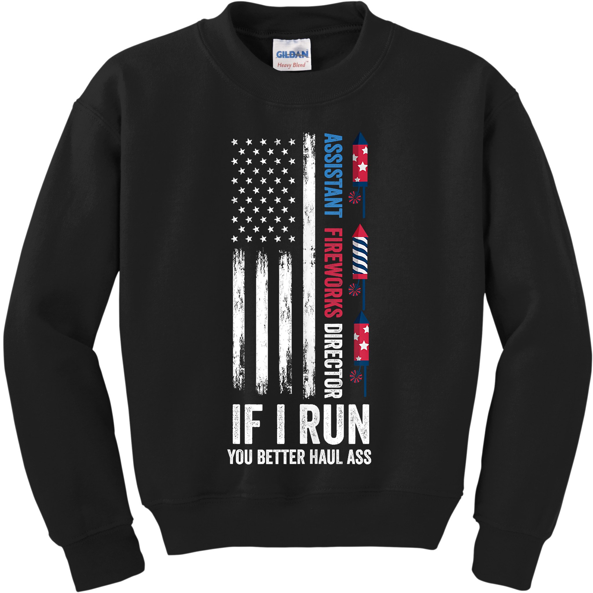 Assistant Fireworks Director 4th Of July Kids Sweatshirt