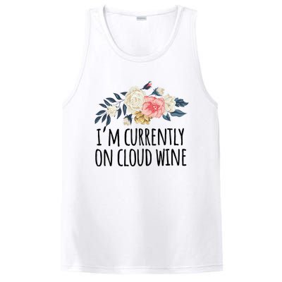 Art Floral Drawing Funny IM Currently On Cloud Wine PosiCharge Competitor Tank