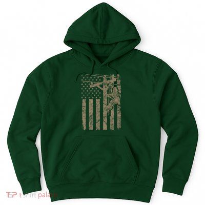 American Flag Distressed Patriotic Electric Cable Lineman Gift Hoodie