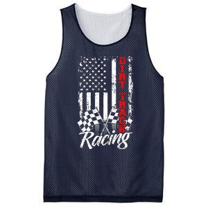 American Flag Dirt Track Racing Car Bike Driver Back Print Mesh Reversible Basketball Jersey Tank