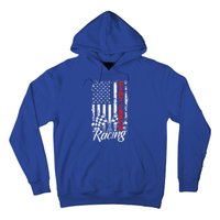 American Flag Dirt Track Racing Car Bike Driver Racer Gift Hoodie