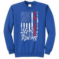 American Flag Dirt Track Racing Car Bike Driver Racer Gift Sweatshirt