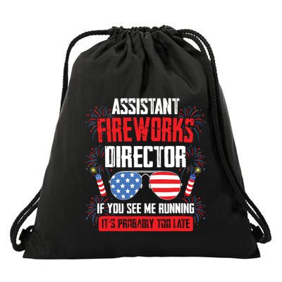 Assistant Fireworks Director If You See Running Drawstring Bag