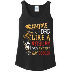 Anime FatherS Day Anime Dad Except Way Cooler Ladies Essential Tank